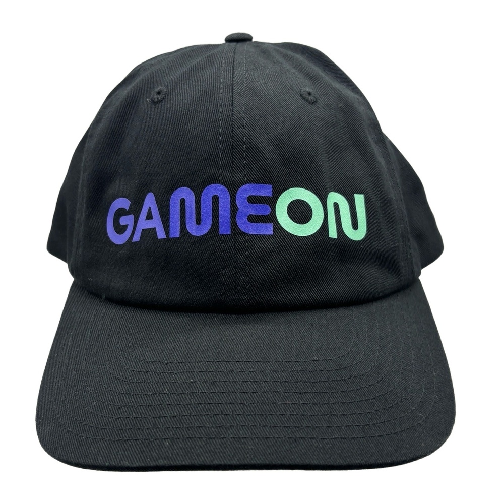 Richardson 252 GAME ON Hat Black Adjustable Dad Cap Retro Gamer Style